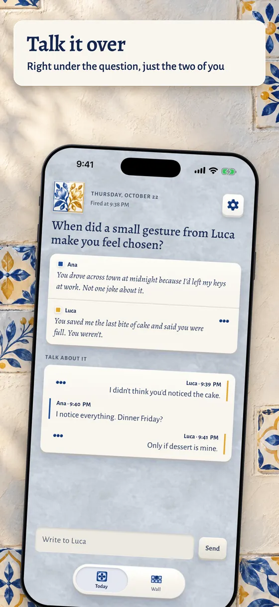 La conversation sous la question, en anglais : les deux réponses, puis vos messages
