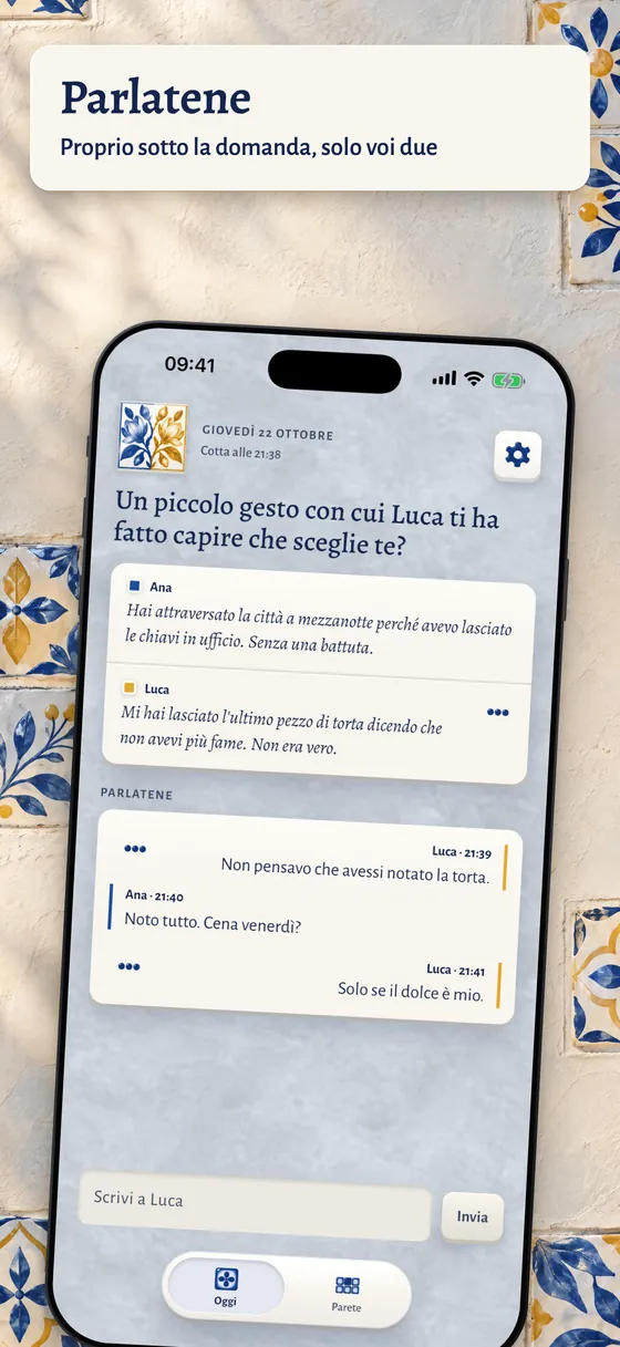 La conversazione sotto la domanda: le due risposte, poi i vostri messaggi