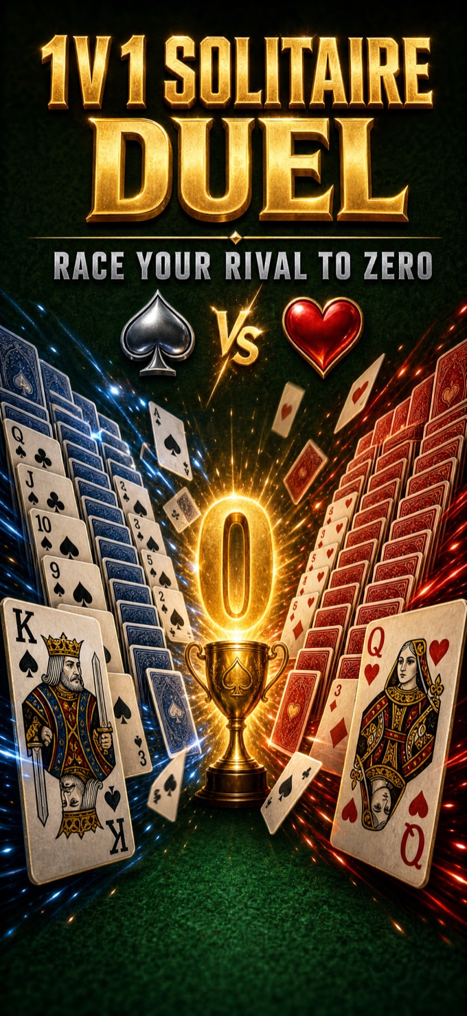 SoliDuel : un duel de Solitaire 1v1, cours plus vite que ton rival jusqu'à zéro